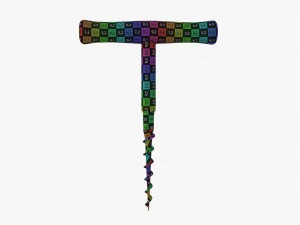 Sacacorchos para botellas de vino 03 Modelo 3D