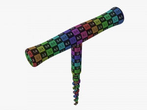 Wine bottle corkscrew 03 Modèle 3D