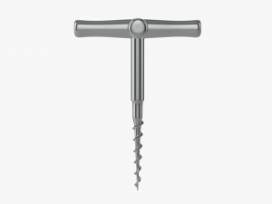 Wine bottle corkscrew 04 3D Model