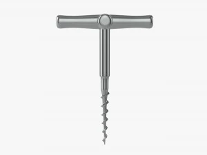 Wine bottle corkscrew 04 3D Model