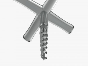 Wine bottle corkscrew 04 3D Model