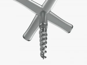 Wine bottle corkscrew 04 3D Model