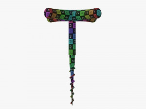 Wine bottle corkscrew 04 3D Model
