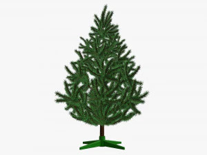 Artificial fir tree 02 3D Model