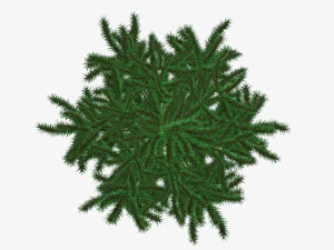 Artificial fir tree 02 3D Model