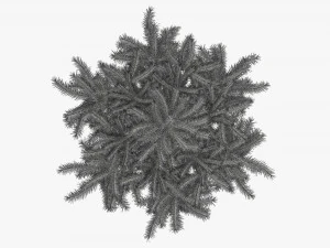 Artificial fir tree 02 3D Model