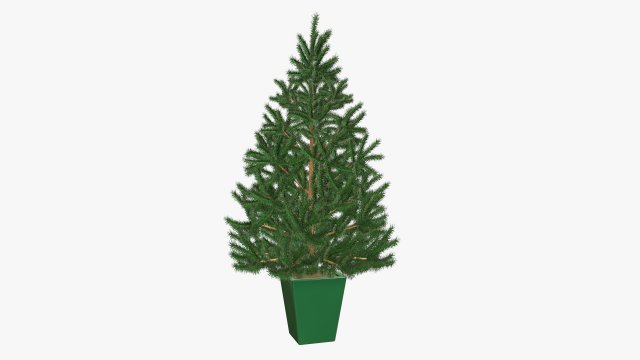 Artificial fir tree 04 3D Model .c4d .max .obj .3ds .fbx .stl .blend 