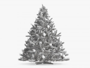 Artificial fir tree decorated 01 3D Model