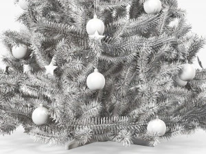 Artificial fir tree decorated 01 3D Model