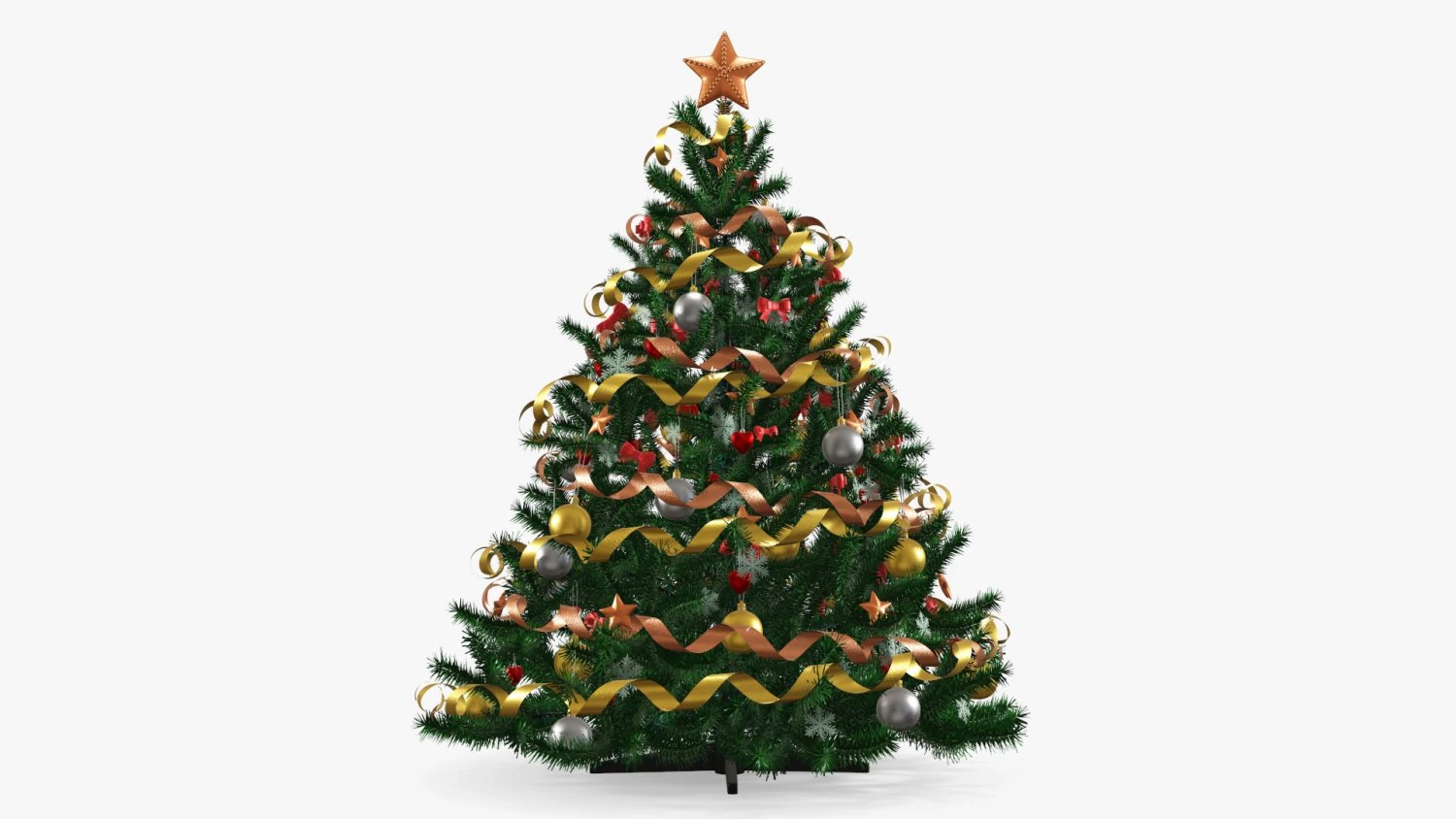 Abeto artificial decorado 02 Modelo 3D .c4d .max .obj .3ds .fbx .stl .blend 