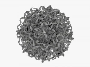 Abeto artificial decorado 02 Modelo 3D
