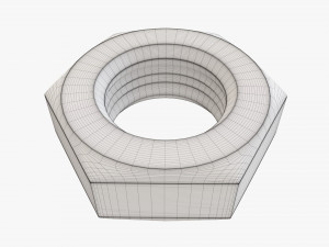 Big metal nut Modelo 3D