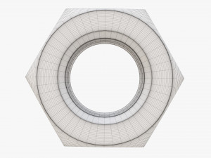 Big metal nut Modelo 3D