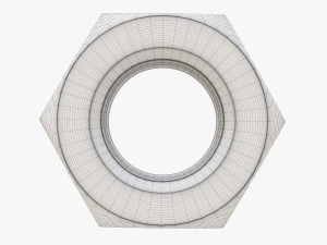 Big metal nut 3D Model