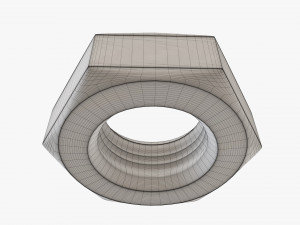 Big metal nut Modelo 3D
