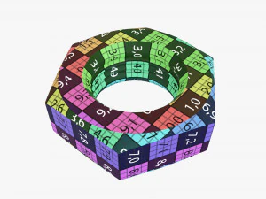 Big metal nut 3D Model