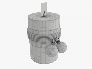Christmas candle DIY 01 Modelo 3D