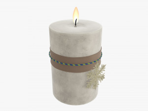 Christmas candle DIY 03 3D Model