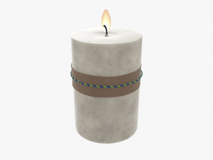 Christmas candle DIY 03 3D Model