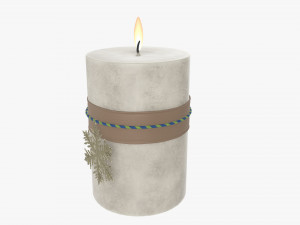 Christmas candle DIY 03 3D Model