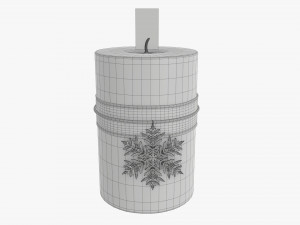 Christmas candle DIY 03 3D Model