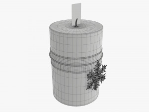 Christmas candle DIY 03 3D Model