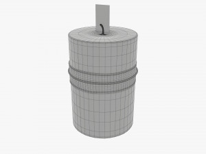 Christmas candle DIY 03 3D Model