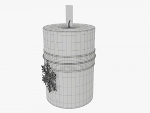 Christmas candle DIY 03 3D Model