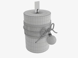 Christmas candle DIY 04 3D Model