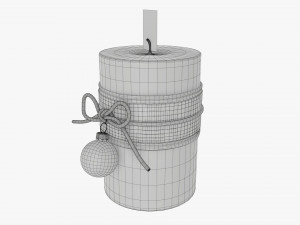 Christmas candle DIY 04 3D Model