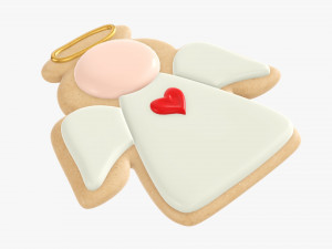 Christmas cookie angel Modelo 3D
