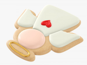 Christmas cookie angel Modelo 3D