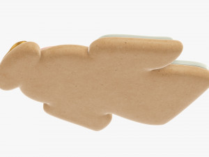 Christmas cookie angel Modelo 3D