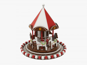 Christmas cookie carousel 3D Model