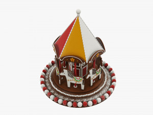 Christmas cookie carousel 3D Model