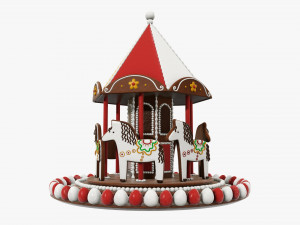 Christmas cookie carousel 3D Model