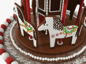 Christmas cookie carousel 3D Model