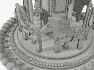 Christmas cookie carousel 3D Model