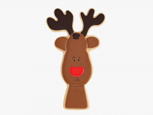 Christmas cookie deer Modelo 3D