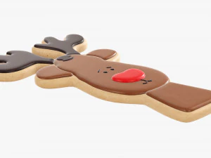 Christmas cookie deer 3D Model