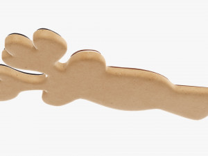 Christmas cookie deer 3D Модель