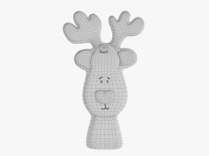 Christmas cookie deer 3D Model