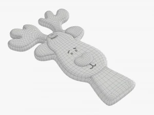 Christmas cookie deer 3D Model
