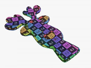 Christmas cookie deer 3D Model
