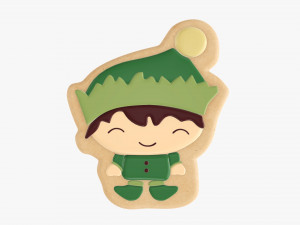 Christmas cookie elf Modelo 3D