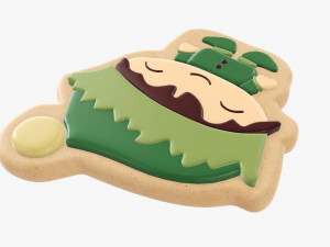 Christmas cookie elf Modello 3D