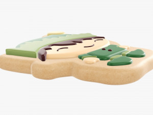 Christmas cookie elf Modello 3D