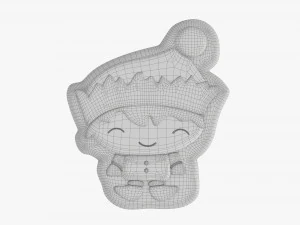 Kerstkoekjes-elf 3D Model