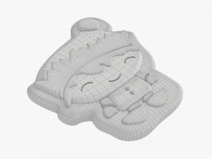 Christmas cookie elf Modello 3D