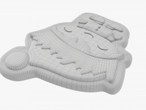 Christmas cookie elf Modello 3D